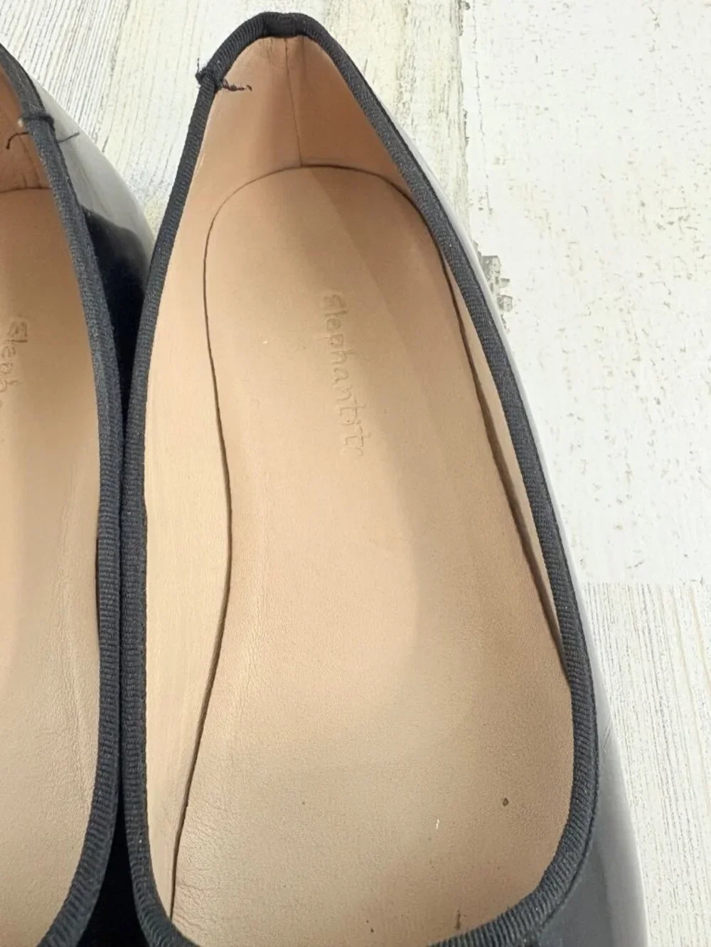 Elephantito Black Patent Ballet Flats Shoes Girls Sz 34 3